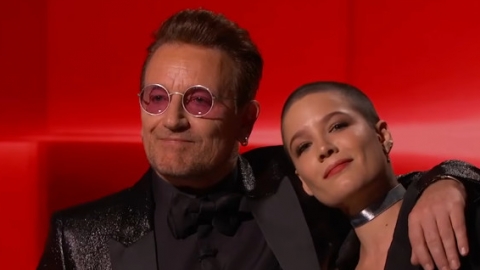 Bono e Halsey cantam juntos em talk show
