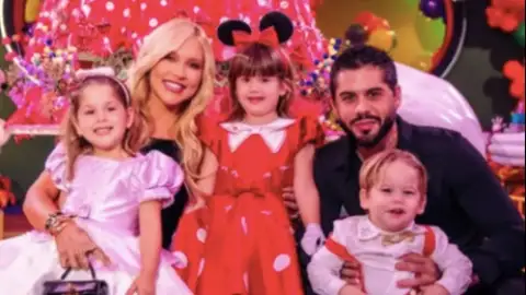 Virginia e Zé Felipe aparecem juntos na festa da filha Maria Alice e fãs especulam reconciliação