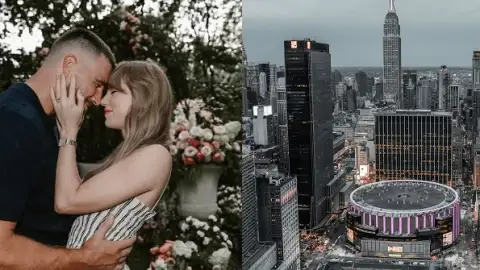 Com clima de "realeza" e celebridades, casamento de Taylor Swift e Travis Kelce começa em Nova York